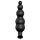 Pretty Love Ribbed Silikon Anal Plug mit 12 Vibration schwarz