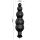 Pretty Love Ribbed Silikon Anal Plug mit 12 Vibration schwarz