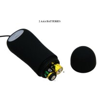 Pretty Love Silikon Anal Plug Anker-Design mit 12 Vibration schwarz 3 cm