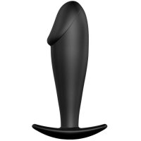 Pretty Love Silikon Anal Plug Penis-Design schwarz