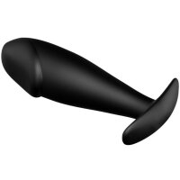 Pretty Love Silikon Anal Plug Penis-Design schwarz