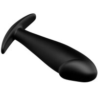 Pretty Love Silikon Anal Plug Penis-Design schwarz