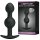 Pretty Love silicone anal plug with balls black 2,6 cm