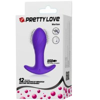 Pretty Love Anal Plug mit 12 Vibration lila