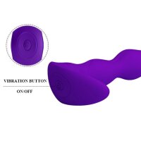 Pretty Love Anal Plug mit 12 Prostata Vibration lila