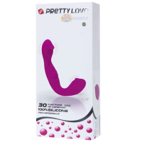 Pretty Love Angelo Doppeldildo für Paare lila 18,7 cm