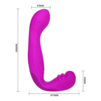 Pretty Love Beau Arnes double dildo for couples purple 20 cm