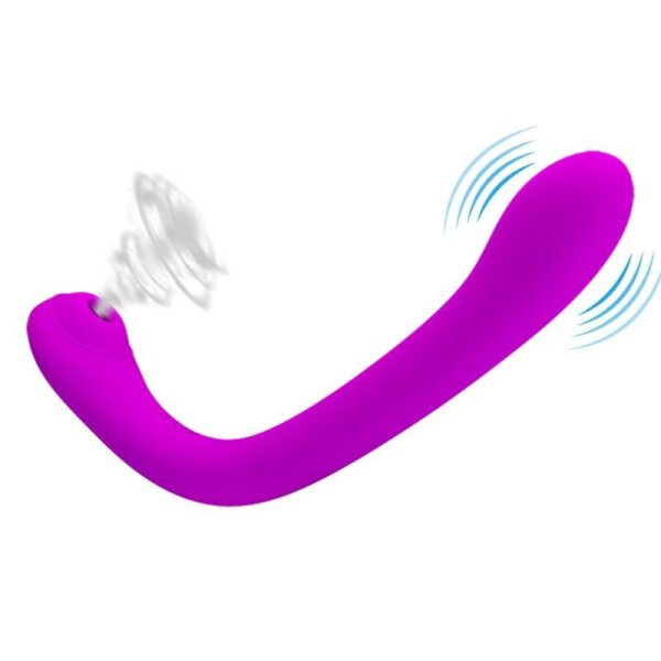 Pretty Love Alex G-spot and clitoris suction vibrator pink