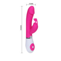 Pretty Love Flirtation Gene Rabbit-Vibrator pink
