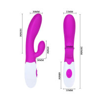 Pretty Love Flirtation Alvis vibrator with clitoris stimulation pink