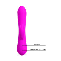 Pretty Love Flirtation Barrette vibrator with clitoral stimulation pink