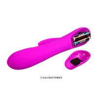 Pretty Love Flirtation Barrette vibrator with clitoral stimulation pink