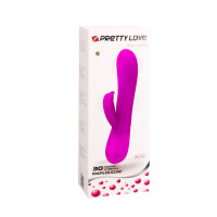 Pretty Love Flirtation Barrette vibrator with clitoral stimulation pink