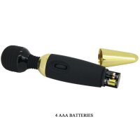 Pretty Love power wall massager black, gold