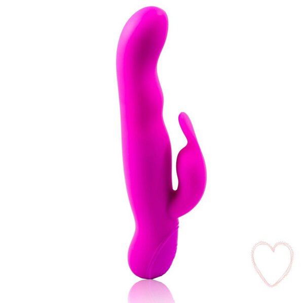 Pretty Love Hale vibrator with clitoral stimulation pink