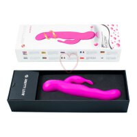 Pretty Love Hale vibrator with clitoral stimulation pink