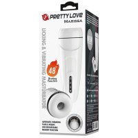 Pretty Love Marissa masturbator with vibration, heat function, sextalk and leak function white