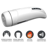 Pretty Love Marissa masturbator with vibration, heat function, sextalk and leak function white