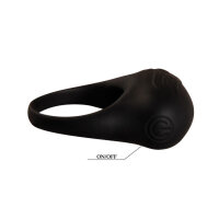 Pretty Love Bertram cock ring with clitoral stimulation black