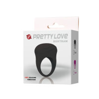 Pretty Love Bertram cock ring with clitoral stimulation black