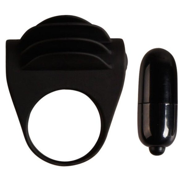 Pretty Love Chester cock ring with clitoral stimulation black