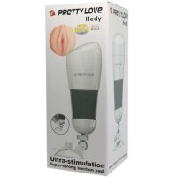 Pretty Love Hedy Mastubator with suction cup white