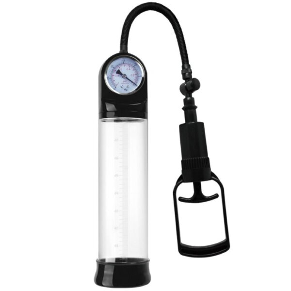 Pretty Love Alexander PSI penis pump with piston handle transparent