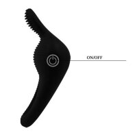 Pretty Love Thimble Penis ring with clitotis stimulation black