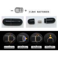 Pretty Love Doppelpenisring mit Vabration schwarz