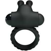 Pretty Love Eudora cock ring with clitoral stimulation black