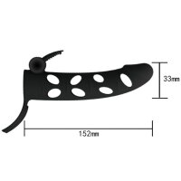 Pretty Love penis sheath with vibration black 15.2 cm