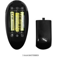 Pretty Love Vito Strap on Dildo mit Vibration schwarz 17,3 cm