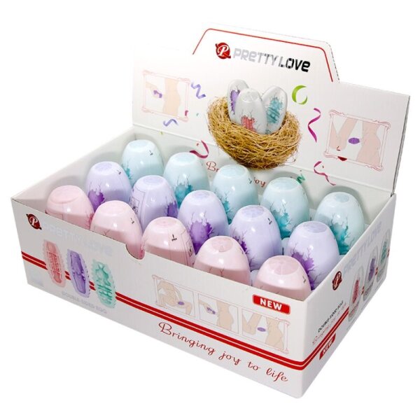 Pretty Love double-sided mastubator eggs 15 pieces