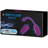 Pretty Love Shock Fun Vibro-Ei mit Elektrostoßfunktion pink