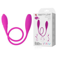 Pretty Love Snaky Peitsche/Doppelvibrator pink