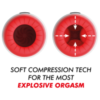 Jamyjob Rocket Masturbator Soft Compression Tech And Vibration
