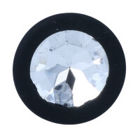 Intense Schwarzer Analplug in Größe 2 mit Stein