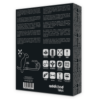 Addicted Toys Anal Plug And Cock Ring Black