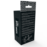 Addicted Toys Butt Plug With Cock Ring And Ball Strap Black