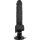 Basecock vibrator with penis extender 18.5 cm black