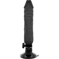 Basecock vibrator with remote control and penis extender black