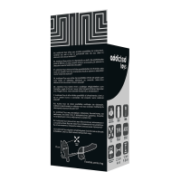 Addicted Toys Butt Plug With Cock Ring And Ball Strap Black