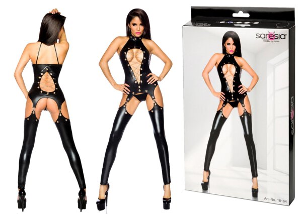 SARESIA Wetlook Garter Set XS