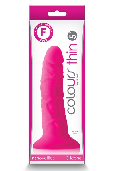 Colours Pleasures Thin 5" Dildo Pink 12,7 cm