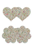 Pretty Pasties Heart And Flower Glow 2 Pair