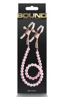Bound Nipple Clamps Dc1 Pink