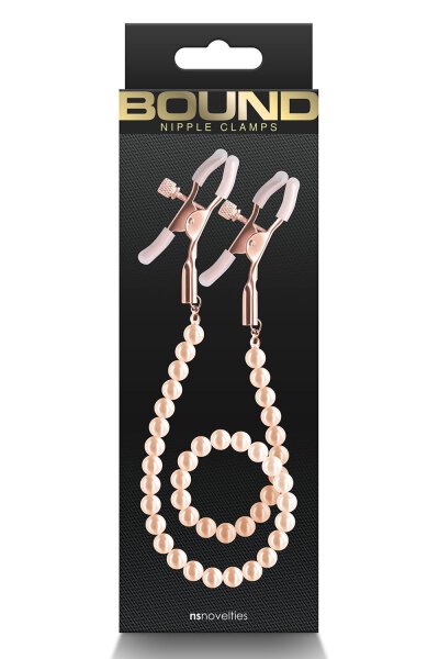 Bound Nipple Clamps Dc1 Rose Gold