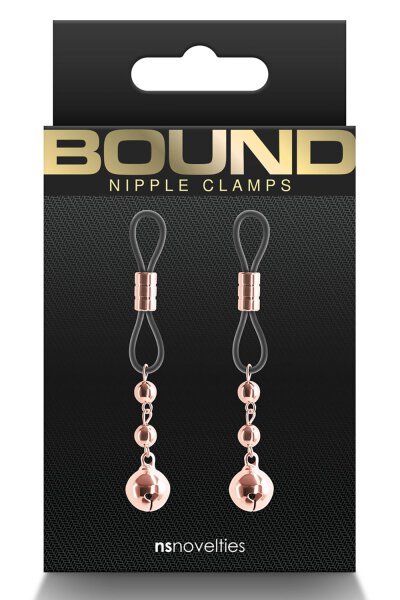 Bound Nipple Clamps D1 Rose Gold