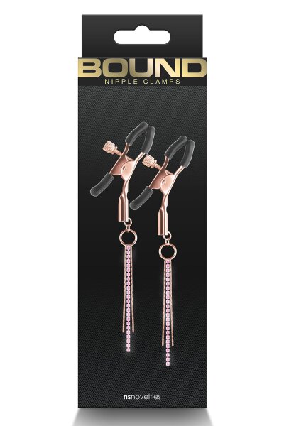 Bound Nipple Clamps D3 Rose Gold