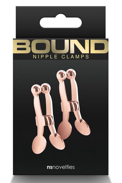 Bound Nipple Clamps C1 Rose Gold